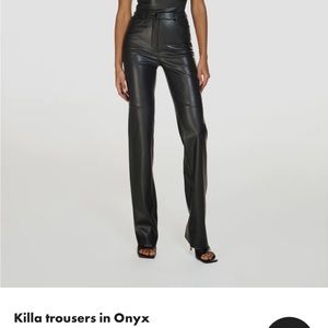 CULTNAKED Killa Faux Leather Trousers in Black XS